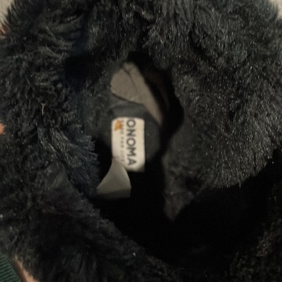 Sonoma Black and Silver Sequins Faux Fur Boots - Picture 9 of 15